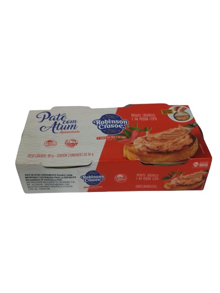 PATE ROBINSON CRUSOE 80GR X2 DE ATUN PIC