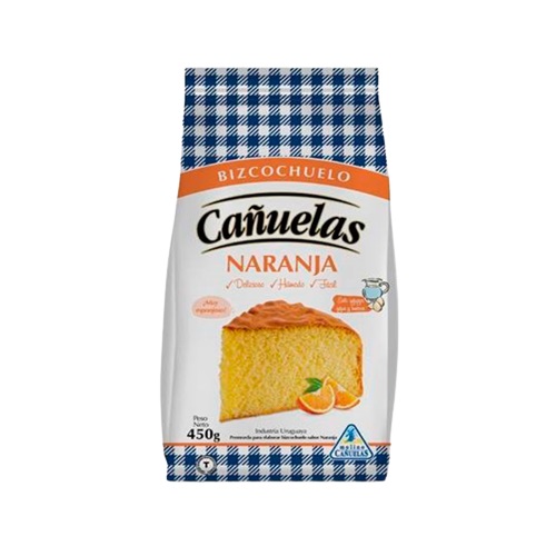 MEZCLA DE TORTA CAÑUELAS 450GR NARANJA