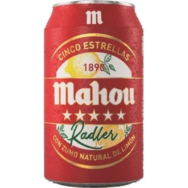 CERVEZA MAHOU 330ML RADLER LATA