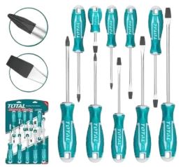 JUEGO DE DESTORNILLADORES 10 PZAS TOTAL