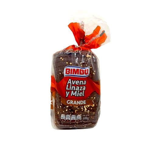 PAN SANDWICH BIMBO 600GR INTEGRAL AVE LINZ MIEL