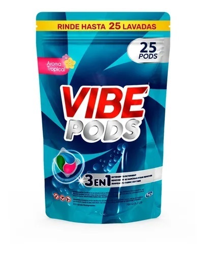 DETERGENTE VIBE PODS CAP 25UND 3 EN 1