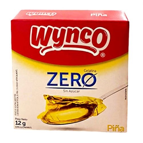 GELATINA WYNCO 12GR ZERO AZUCAR PIÑA