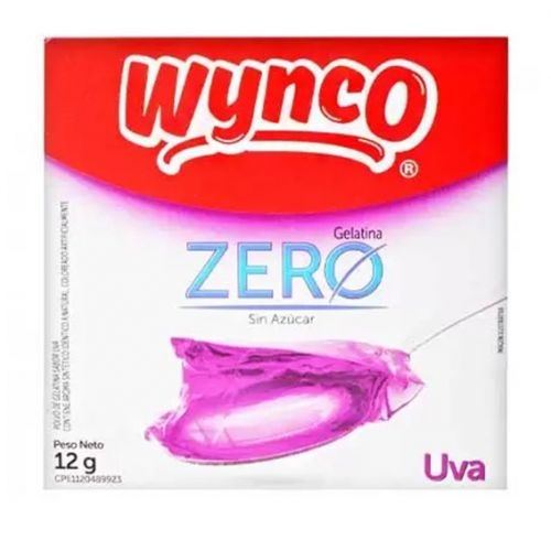 GELATINA WYNCO 12GR ZERO AZUCAR UVA